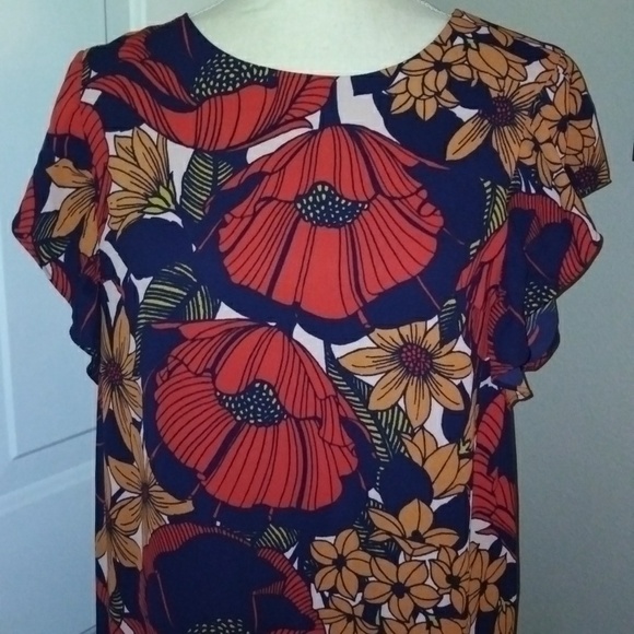LOFT Floral Dress Size MP - Picture 3 of 7